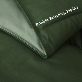 HIG two 20x26 pillow shams match the green comforter set.