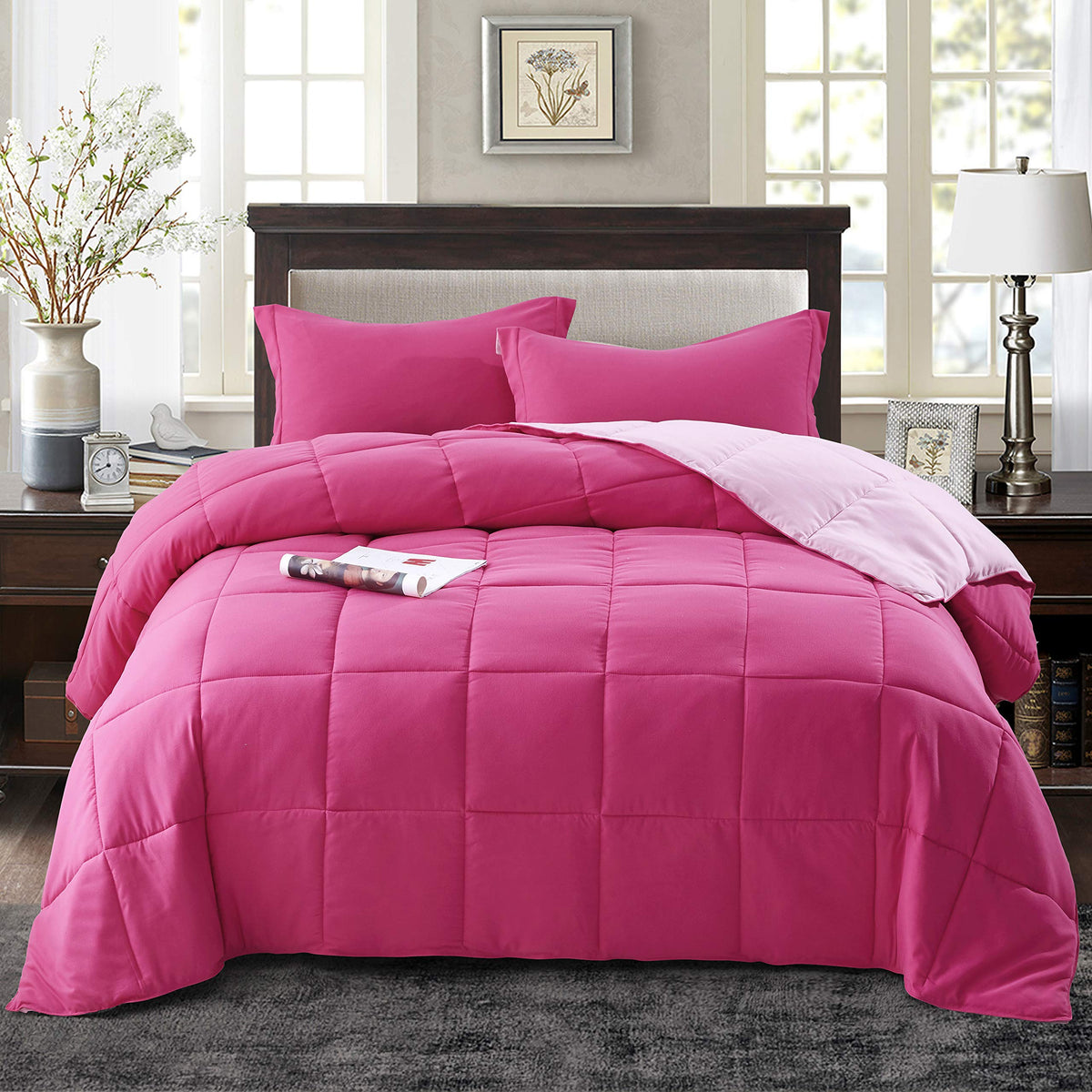 HIG pillow shams 20x26 provide a coordinated, hotel-worthy look and secure fit.