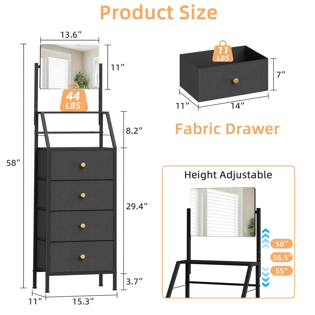 HIGDBFE black bedroom furniture fitting modern decor