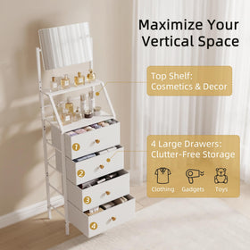 HIGDBFE drawers organized for clothes and accessories in small spaces