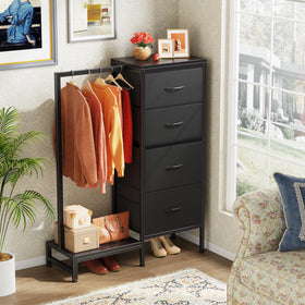 HIGDBFE cabinet offers ample coat and accessory storage capacity