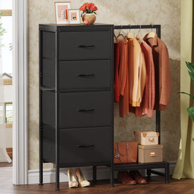 HIGDBFE dresser showing two large and two medium drawers for organization