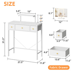 HIGDBFE vanity desk plug-in lighting provides steady illumination