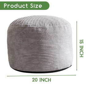 HIGOGOGO corduroy fabric close-up highlights plush texture and durable comfort.