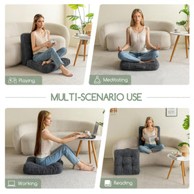 HIGOGOGO floor pillow fits well in living rooms and meditation spaces