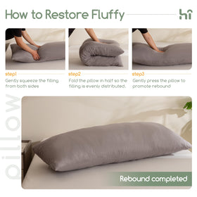 HIGOGOGO machine-washable pillow cover for quick care