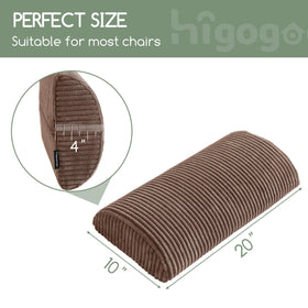 HIGOGOGO memory foam upper layer adapts to your lumbar curve for lasting support.