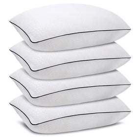 Higoom standard pillow core offers soft, supportive comfort for all sleep styles