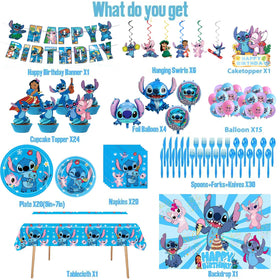 Higyther Stitch balloons add color and excitement to the party