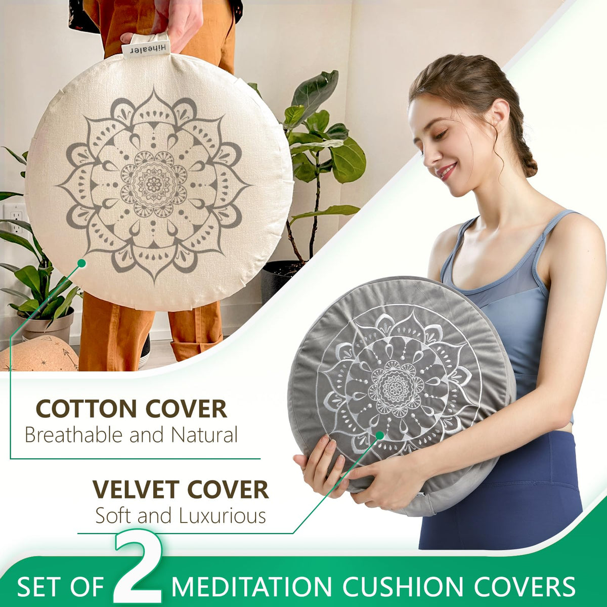 Hihealer buckwheat filling provides customizable posture support