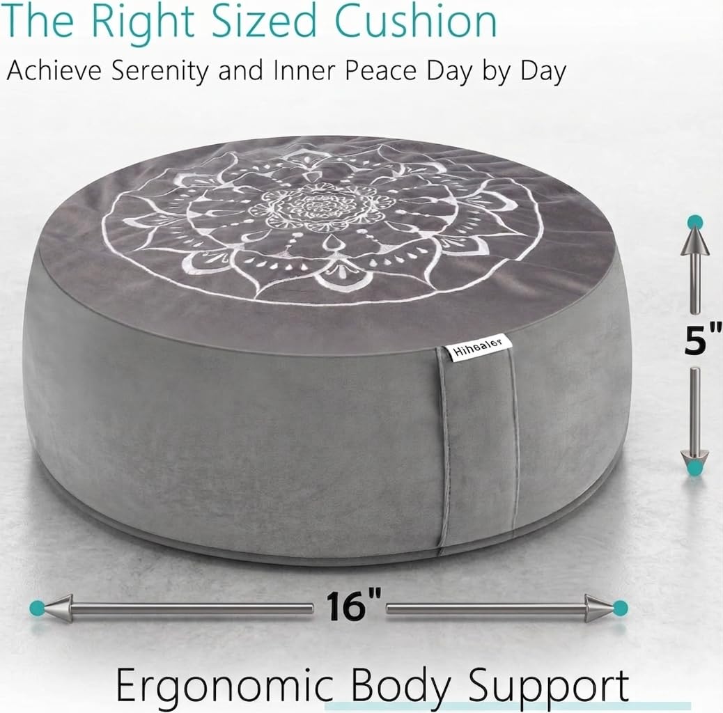 Hihealer large floor cushion ideal for meditation and floor seating