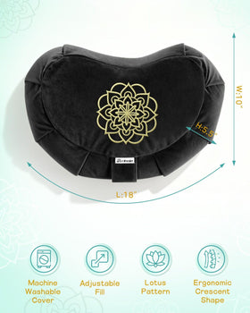 Hihealer cushion placed in a yoga space for meditation and gentle stretching.
