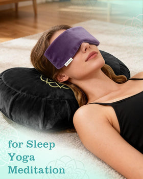 Hihealer Crescent cushion side profile showing spine-friendly contour.