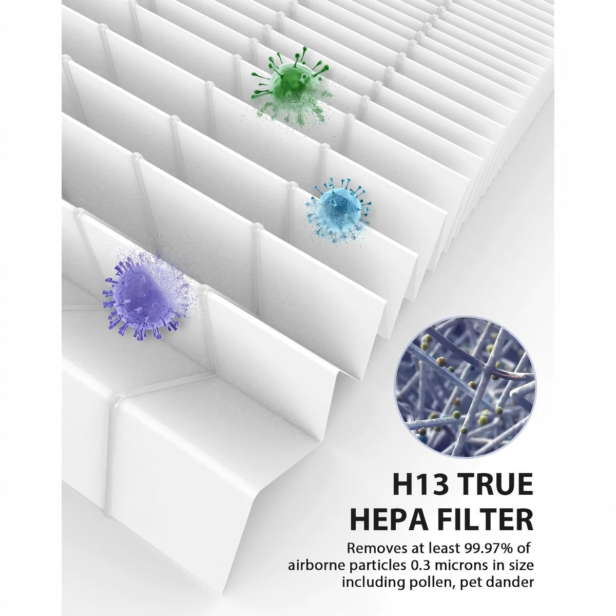 HIHEPA AirClean SF-HA 50 installed in a vacuum shows a secure fit