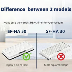 HIHEPA AirClean SF-HA 50 pet hair test with visible cleanliness
