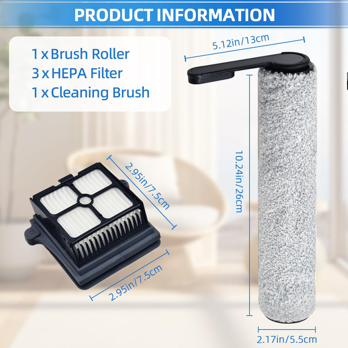 HiHEPA HEPA filter for S7 Pro, helps maintain strong suction and clean air