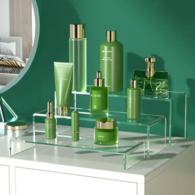 HIIMIEI acrylic display riser jewelry-display organizes pieces neatly on multiple levels