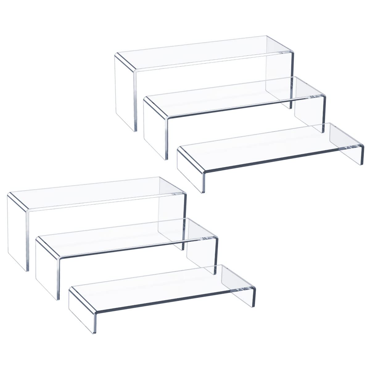 HIIMIEI acrylic display riser small showcases cupcakes with stable 5mm thickness