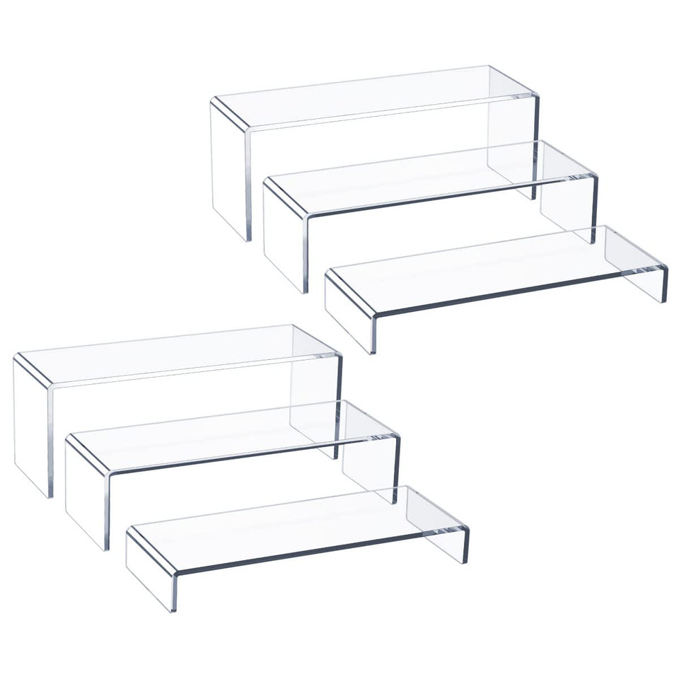 HIIMIEI acrylic display riser small showcases cupcakes with stable 5mm thickness