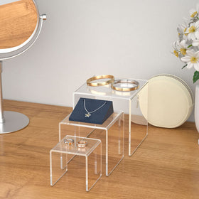HIIMIEI clear display risers for Funko Pop or Amiibo collections