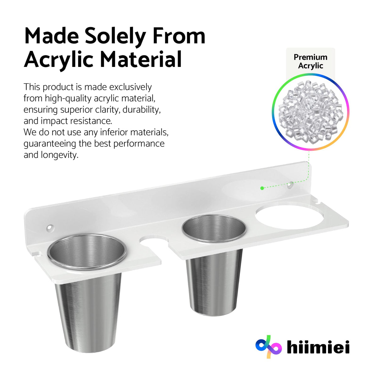 HIIMIEI hot tool holder with stainless cups safely cools hot irons.