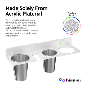 HIIMIEI hot tool holder with stainless cups safely cools hot irons.