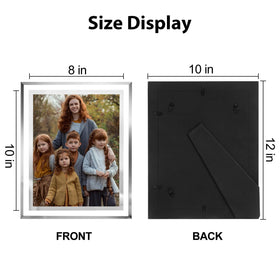 HIKWADERY tabletop display frame in silver finish elevating photos