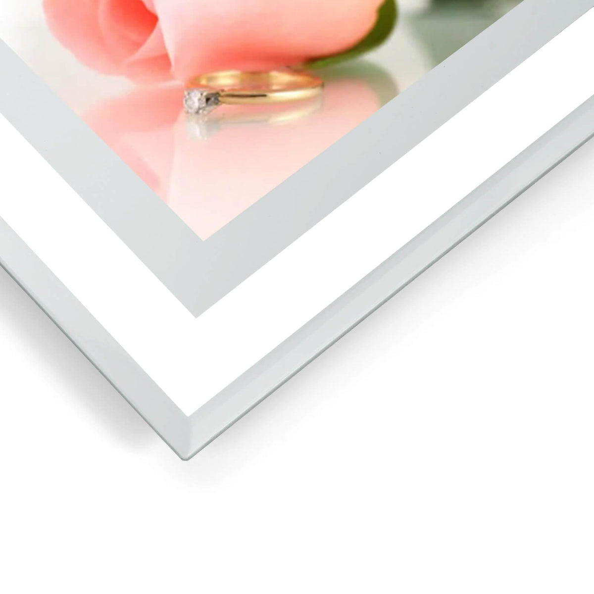 HIKWADERY two-pack silver photo frames for stylish display or gift