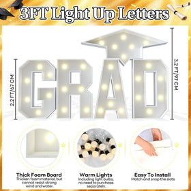 HILAVO graduation cap with letters adds a festive focal point to ceremonies.