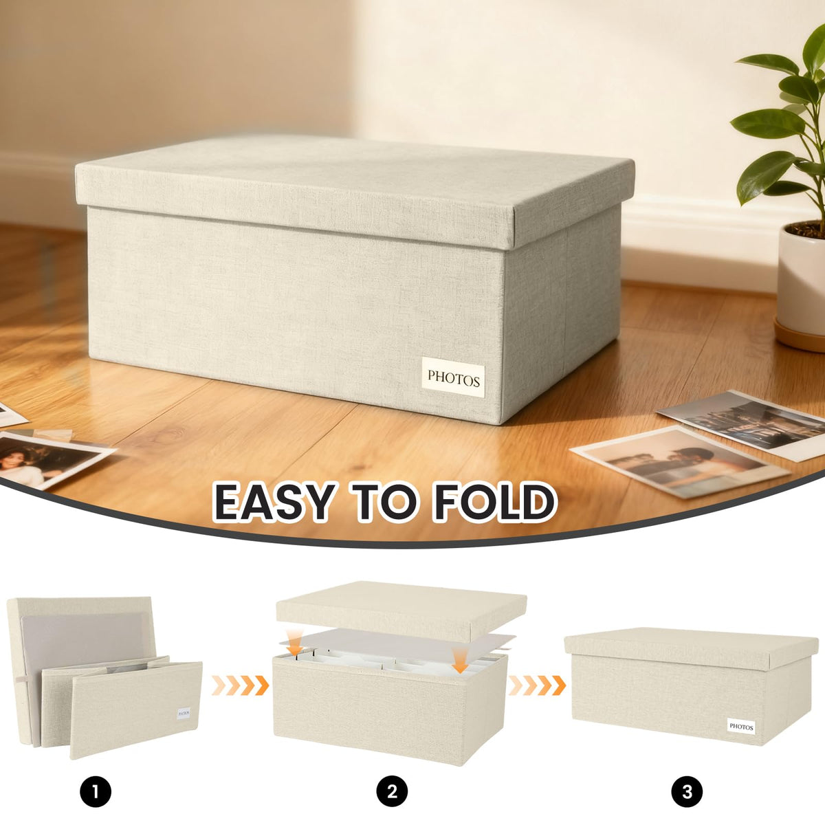 Himake scrapbook storage container adds natural texture to decor
