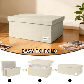 Himake scrapbook storage container adds natural texture to decor