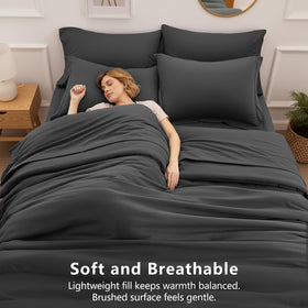 HIMEET microfiber-soft fabric delivers a breathable, cozy feel