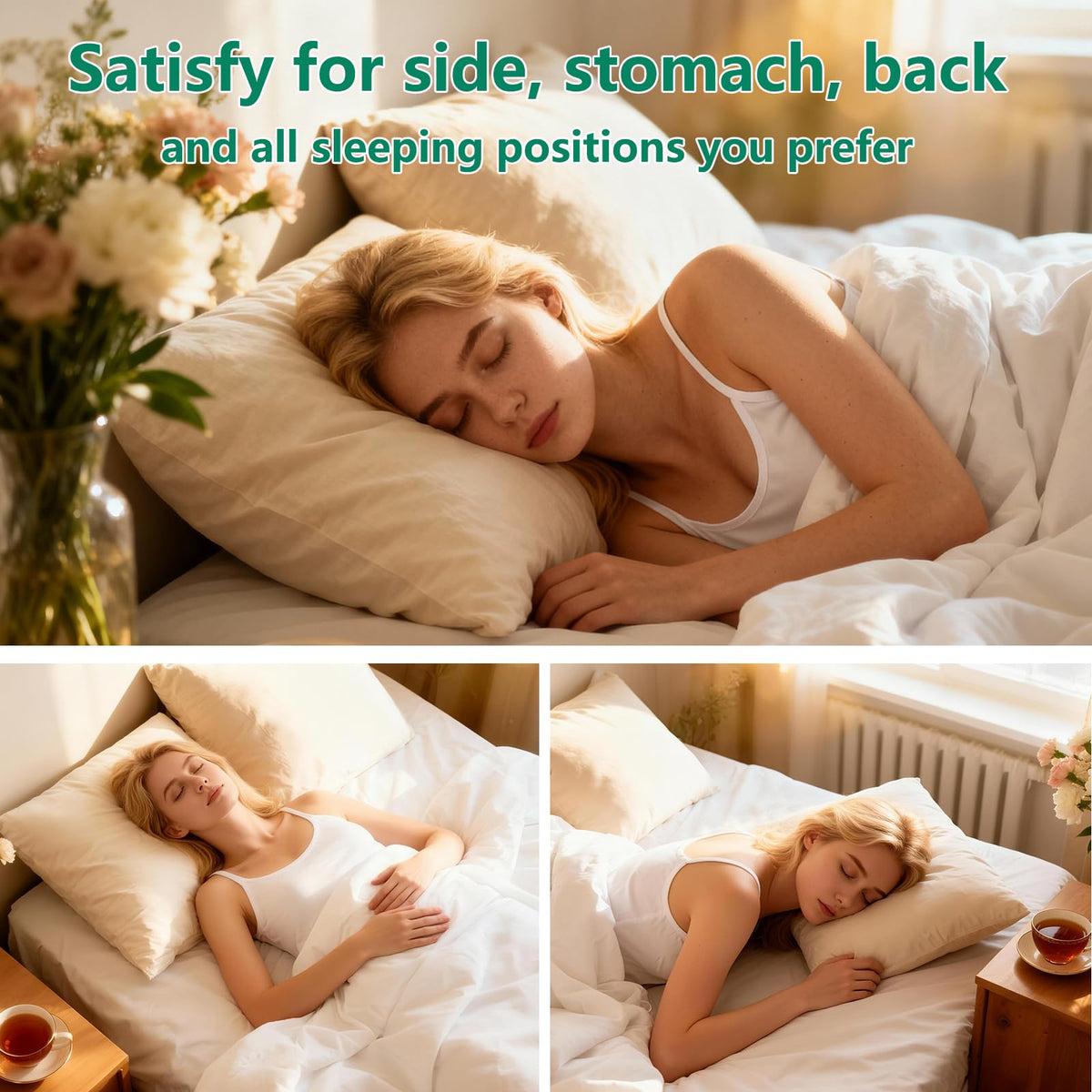 HIMEET pillow machine washable for easy care