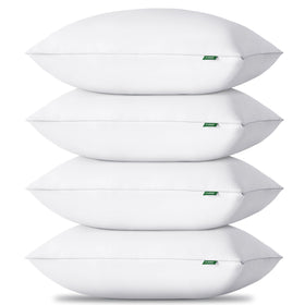 HIMEET four-pack pillows ready for unboxing in a cozy bedroom