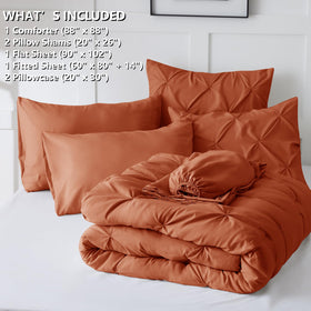 HIMEET Pintuck Bed in a Bag vacuum-packed packaging for easy storage