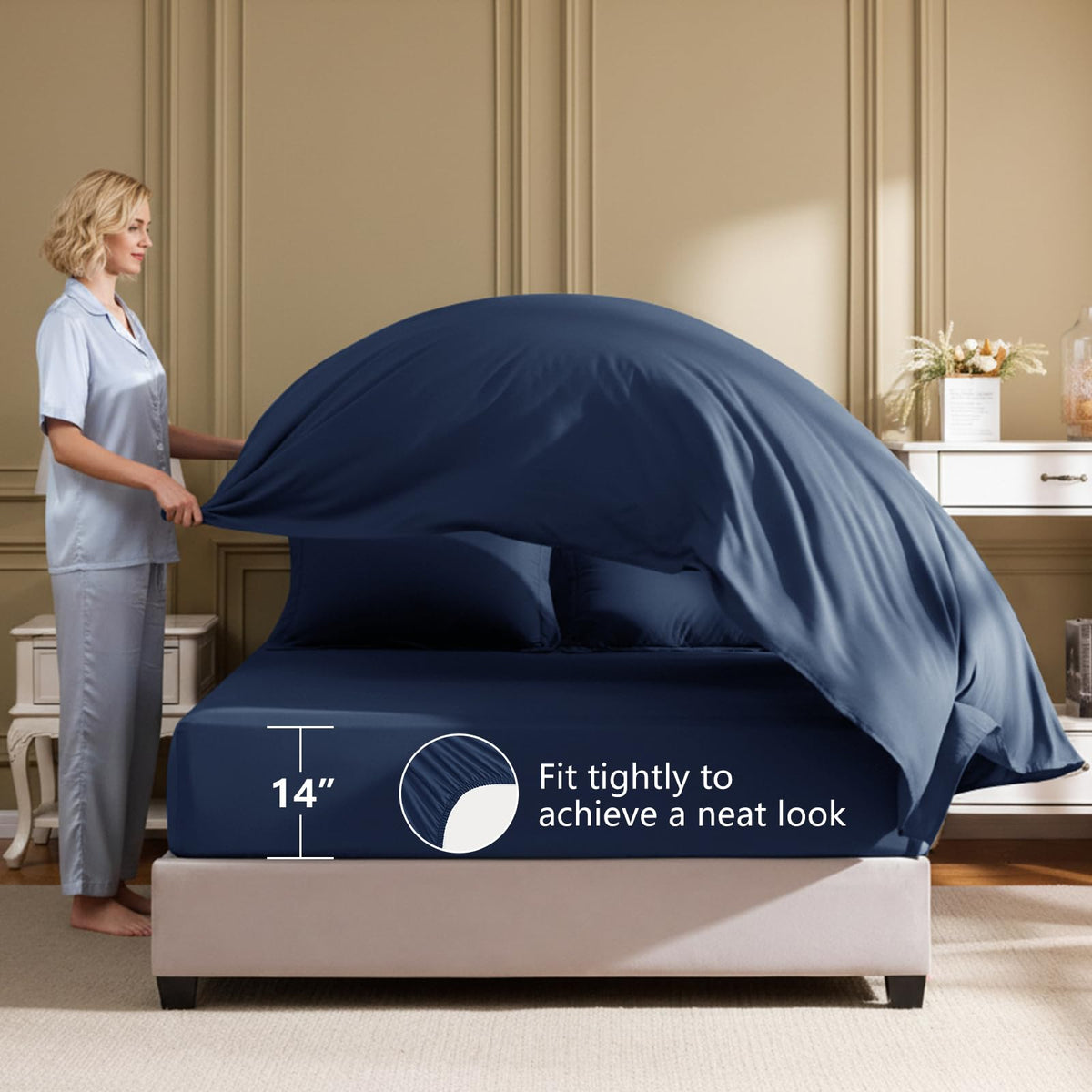 HIMEET pillowcases feature durable stitching for everyday use and easy care