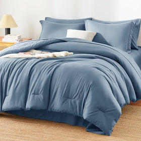 HIMEET queen size comforter set in packaging for easy unboxing