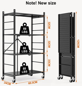 Himix adjustable feet stabilize the rack on uneven floors