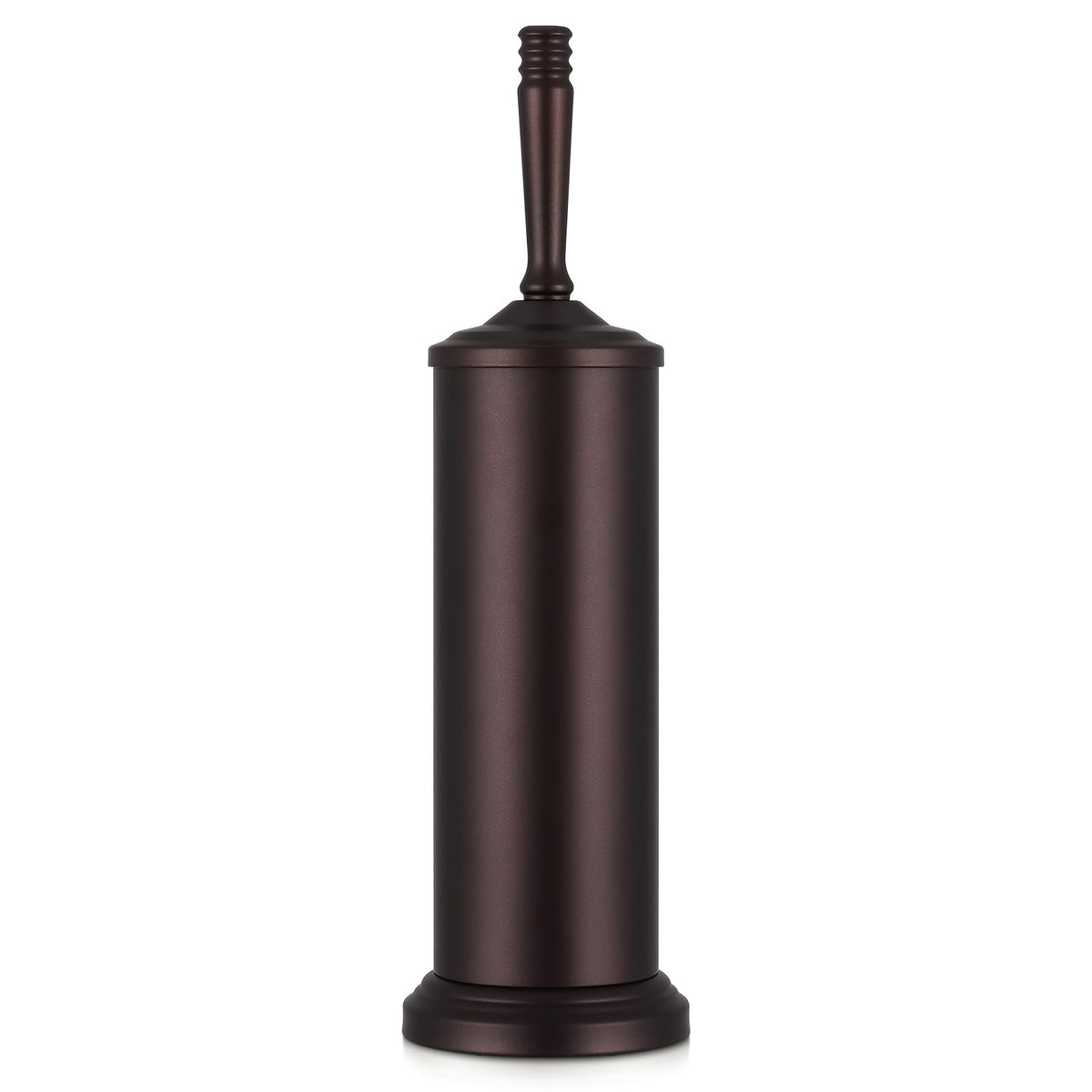 Hioflyme bronze toilet brush in holder for a tidy bathroom