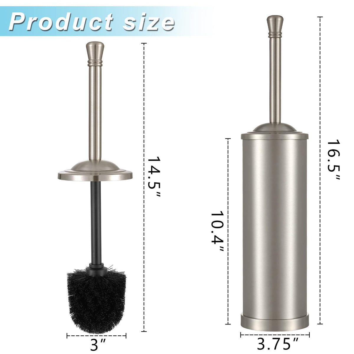 Hioflyme removable plastic interior keeps waste away from steel for easier cleaning.