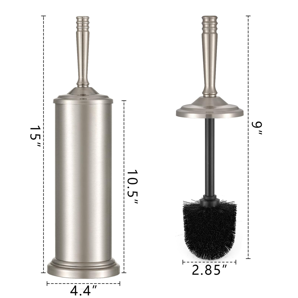 Hioflyme holder keeps brush upright and tidy after use.