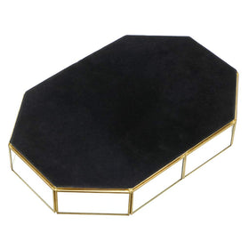 Hipiwe dresser decor tray complements any room with shine