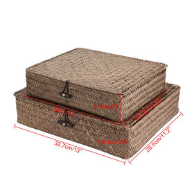 Hipiwe set of two baskets stacks neatly for space-saving storage.