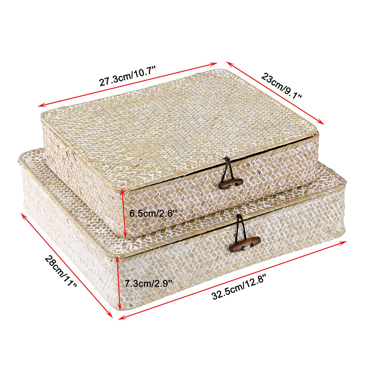 Hipiwe whitewash seagrass basket adds natural charm and order.