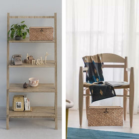 Hipiwe wicker shelf basket with lid coffee color enhances closet storage