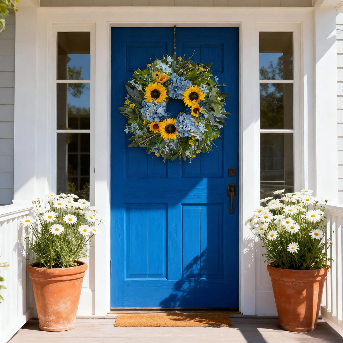 HipTree handmade sunflowers and hydrangeas for lifelike spring detail