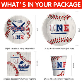 HIPVVILD baseball dessert plates add festive flair for kid-friendly treats