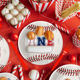 HIPVVILD baseball tablecloth protects surfaces for indoor or outdoor celebrations