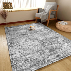 HIRUG machine-washable rug makes quick cleanup convenient after spills.