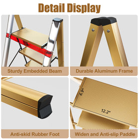 Hismocal aluminium frame anti-slip pedal provides sturdy support